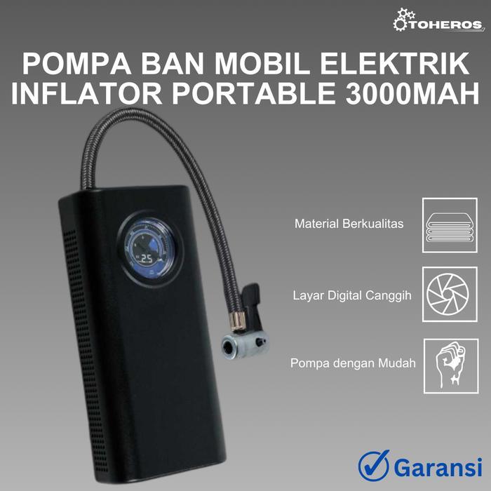 Ready Pompa Ban Mobil Elektrik Portabel Dengan Baterai