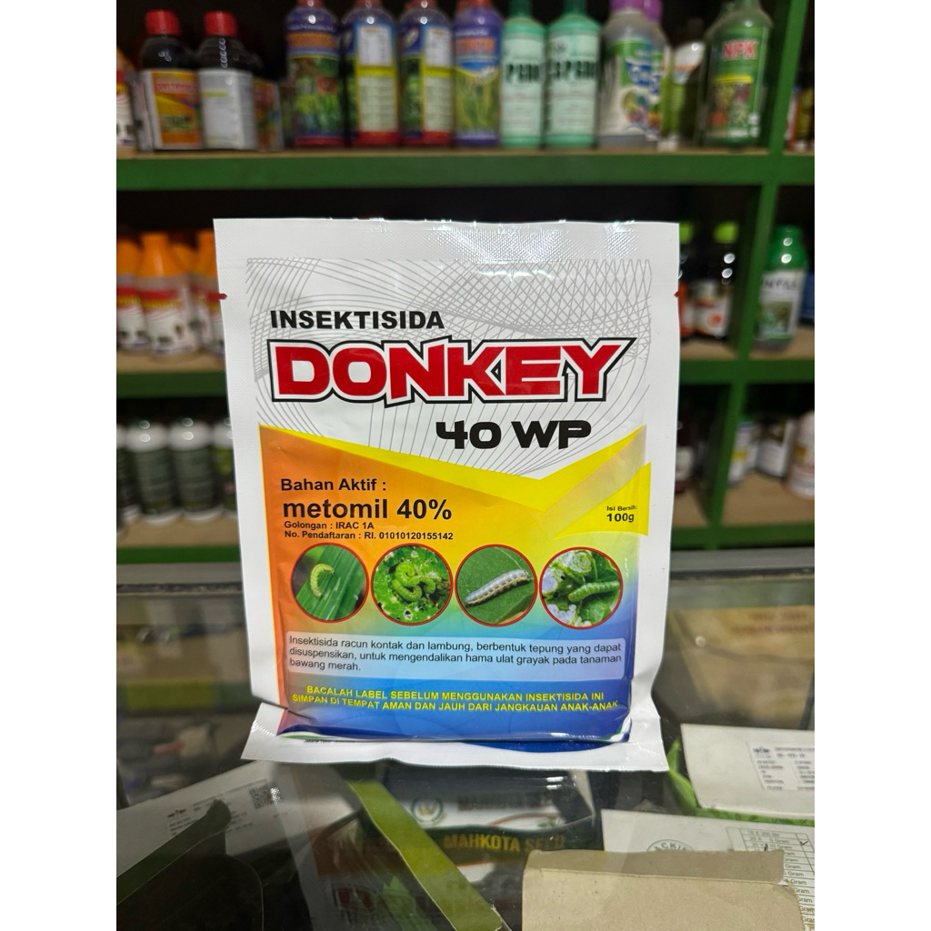 Insektisida DONKEY 40 WP 100 gram Metomil
