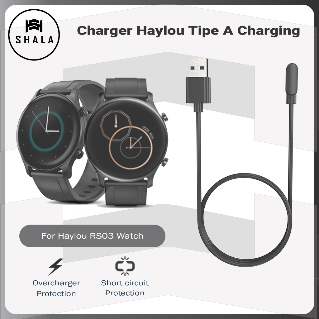 Kabel Charger Haylou RS3 Smartwatch Tipe A Charging