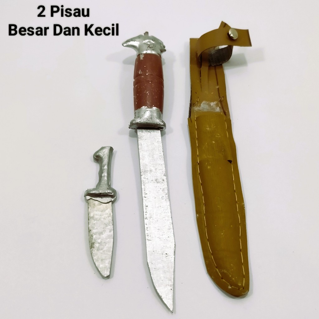Pisau Belati Pramuka Isi 2 Panjang 13cm Pendek 6cm