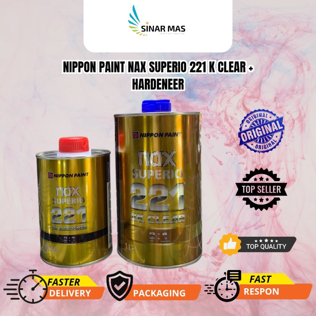 NIPPON NAX SUPERIO 221 clear nippon 221 vernish nippon 221 topcoat nippon 221 clear nax superio 221