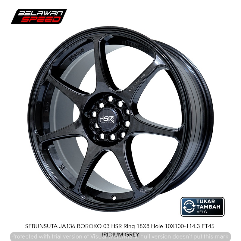 Promo Velg Mobil HSR SEBUNSUTA Ring 18 Untuk Innova Rush Terios Alphard Toyota Ft86 Altis Sienta R18
