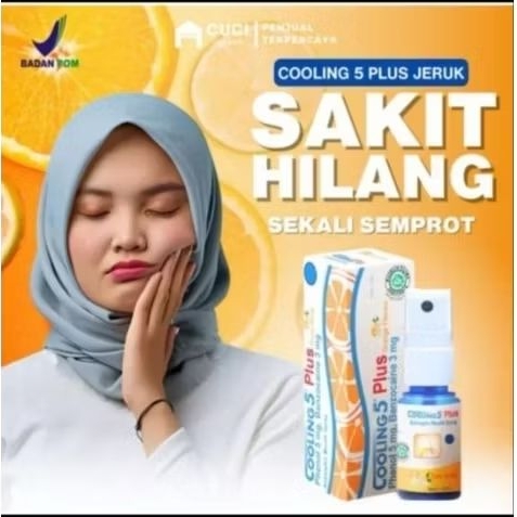 COOLING 5 PLUS ORANGE OBAT SAKIT GIGI BERLUBANG NYERI NGILU , OBAT SARIAWAN & SAKIT TENGGOROKAN
