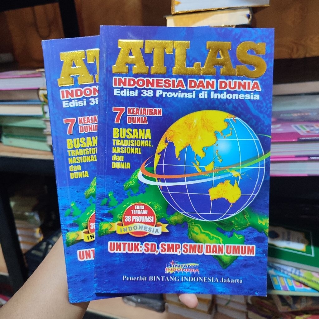 Atlas Lengkap - Atlas Indonesia dan Dunia - Atlas Dunia Lengkap 38 provinsi Terbaru