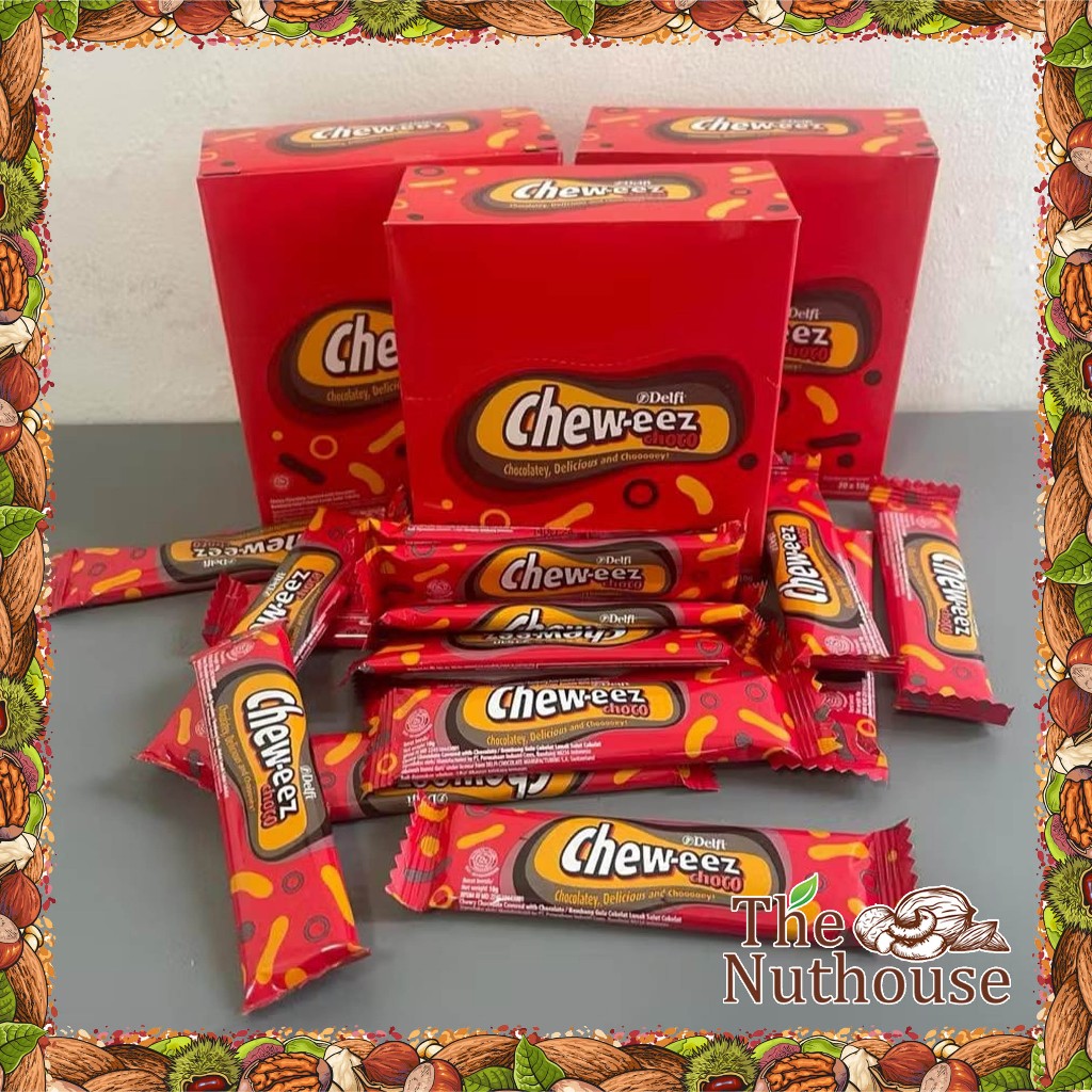 Delfi Cheweez Coklat Isi 20 Pcs (1 BOX) Chew-ezz Long Choco