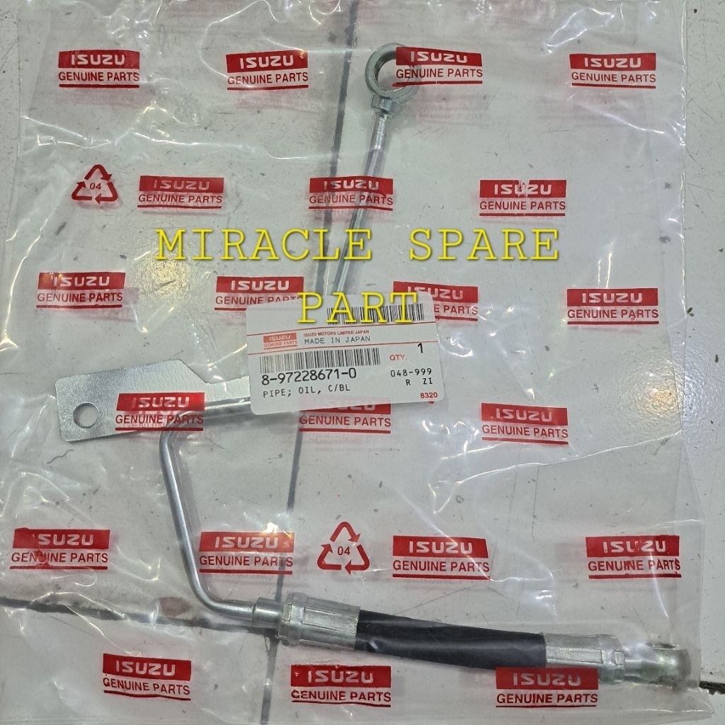 Selang Pipa Dinamo Amper Alternator Isuzu ELF NKR66 NKR71 NMR71