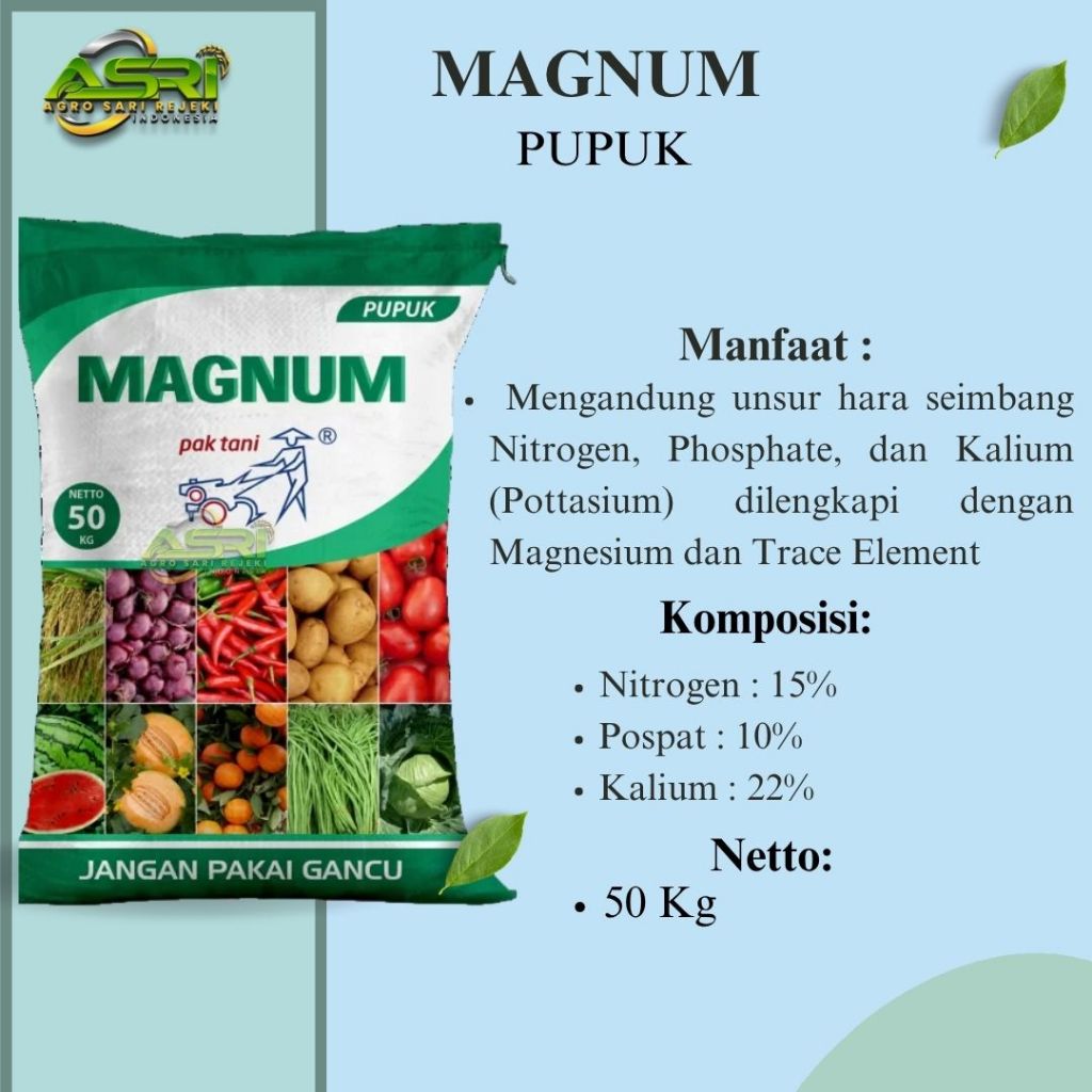 PUPUK NPK MAGNUM PAK TANI 50kg