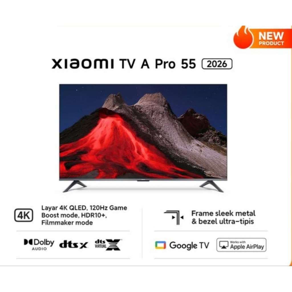 TV LED XIAOMI 55INCH GOOGLE TV A PRO 2026 4K QLED TV LED XIAOMI 55INCH