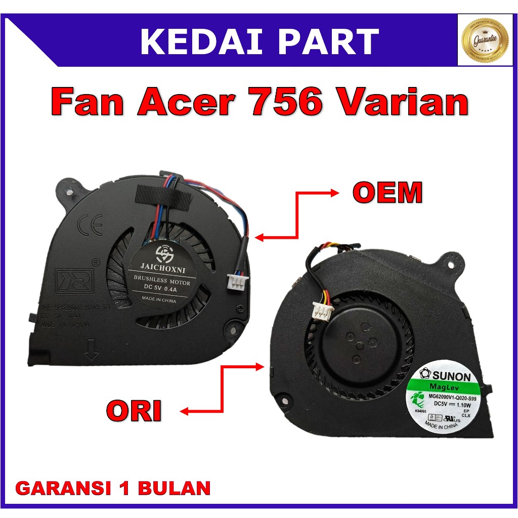 FAN ACER KIPAS ACER 756 AO756 V5-171