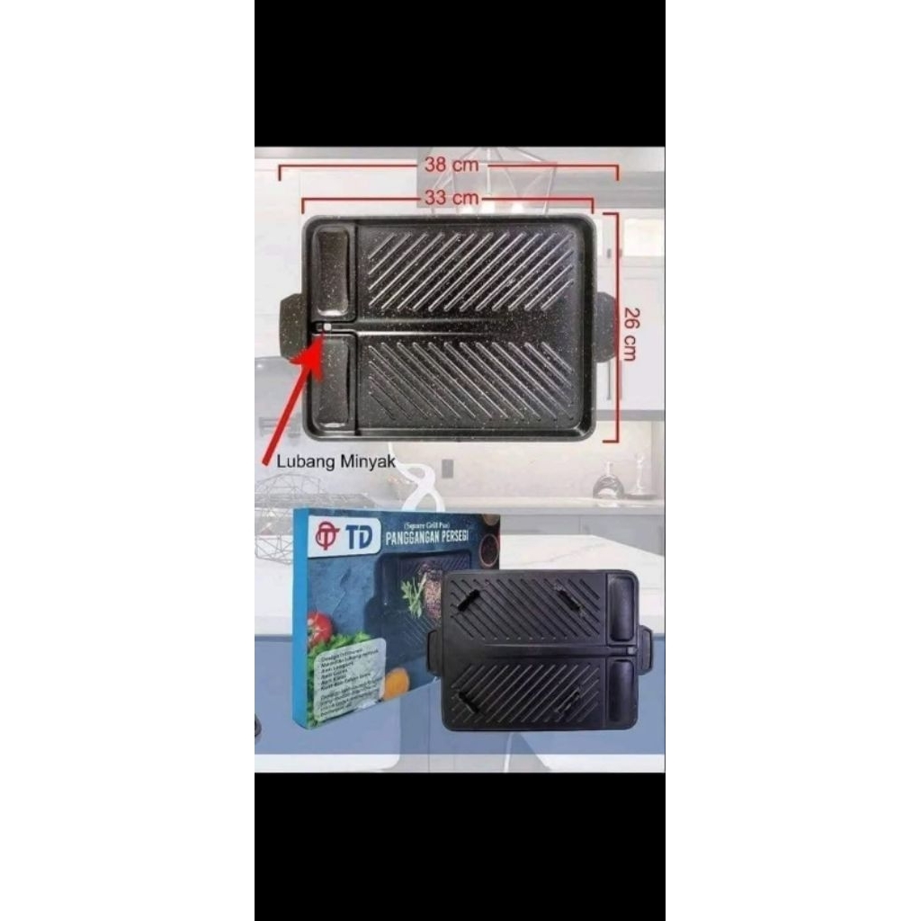 PANGGANGAN PERSEGI / YAKINIKU MULTI GRILL PAN TD