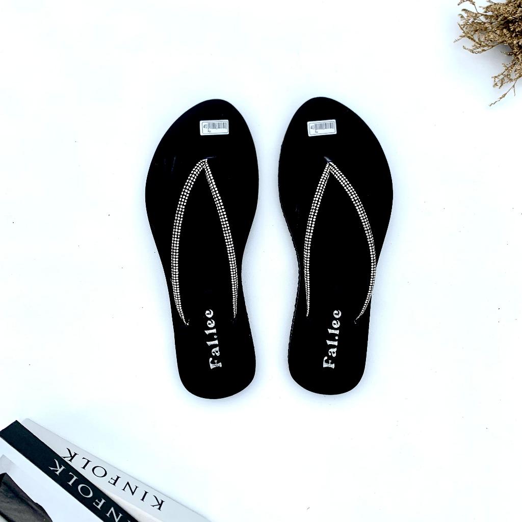 Sandal Wanita Terbaru Sendal Wanita Kekinian Sandal Jepit wanita Double Mutiara Terbaru Alas karet A