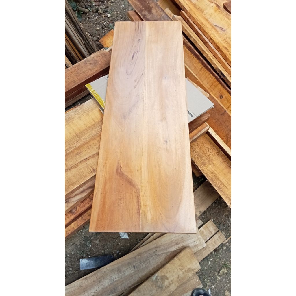 Papan ambalan meja kayu mahoni
