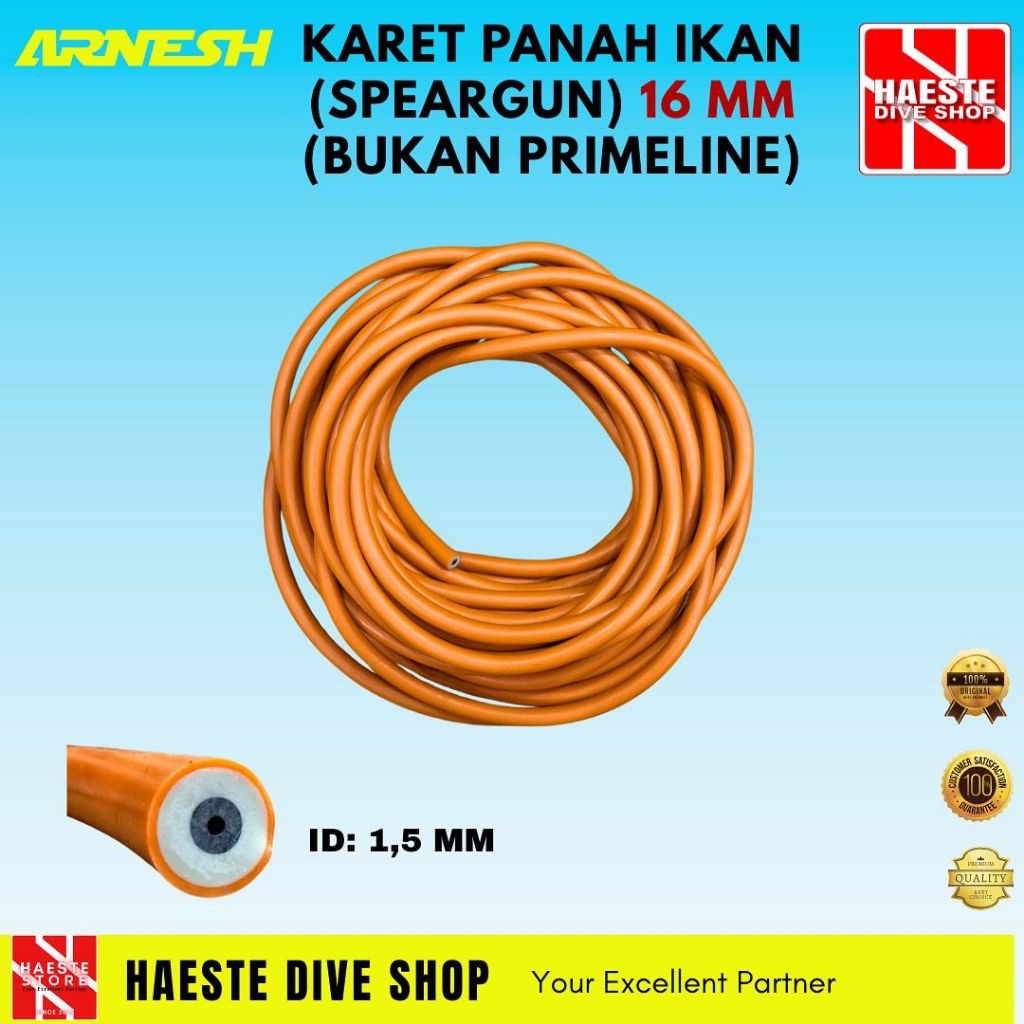 KARET PANAH IKAN MURAH 16MM TANPA MERK PER CM