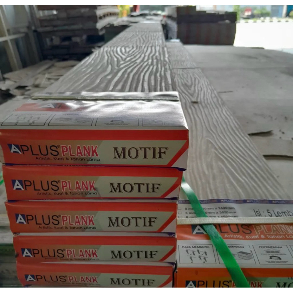 Lisplang grc motif serat jati 8mm x 3 meter