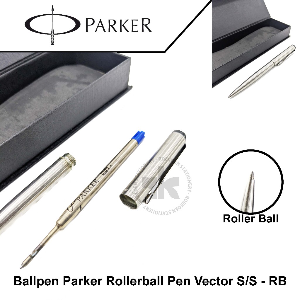 Parker Vector Rollerball Pen Stainless Steel (SS-RB)