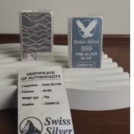 LOGAM MULIA SWISS SILVER 50 GRAM