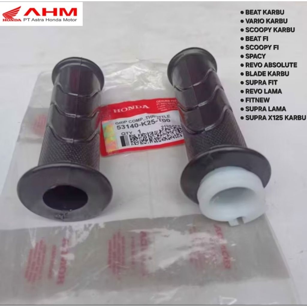 HANDGRIP HANDFAT+SELONGSONG GAS BEAT KARBU VARIO KARBU SCOOPY KARBU BEAT FI SCOOPY FI REVO FIT KARBU