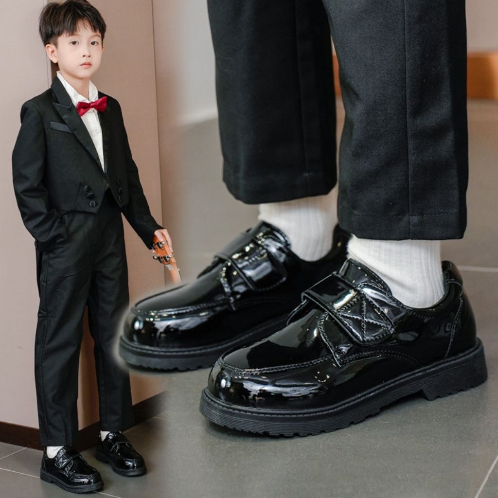[Mommyhoky] SP315- Sepatu Formal anak Remaja Laki-laki Sepatu pesta anak cowok Sepatu Casual anak Re