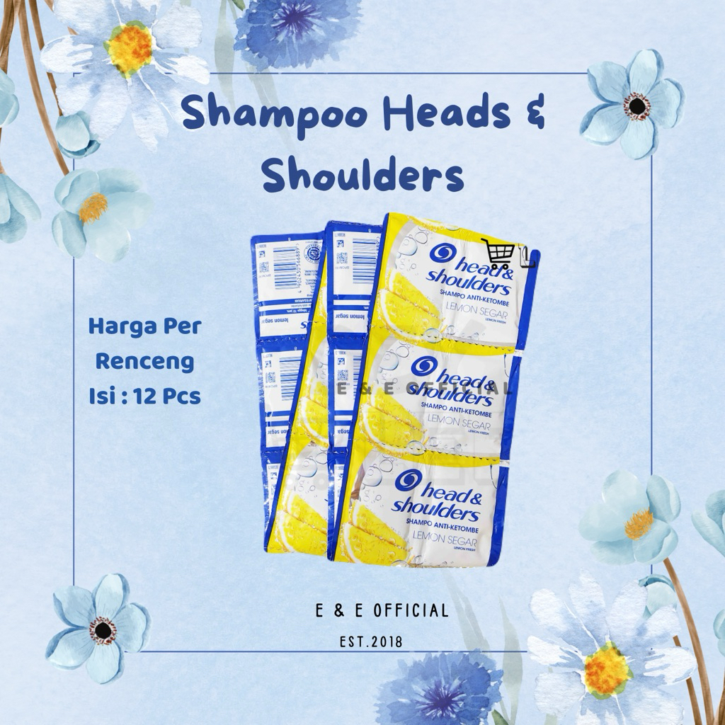 1 RENCENG SHAMPOO HEAD AND SHOULDERS LEMON / SHAMPO RENCENG SACHET