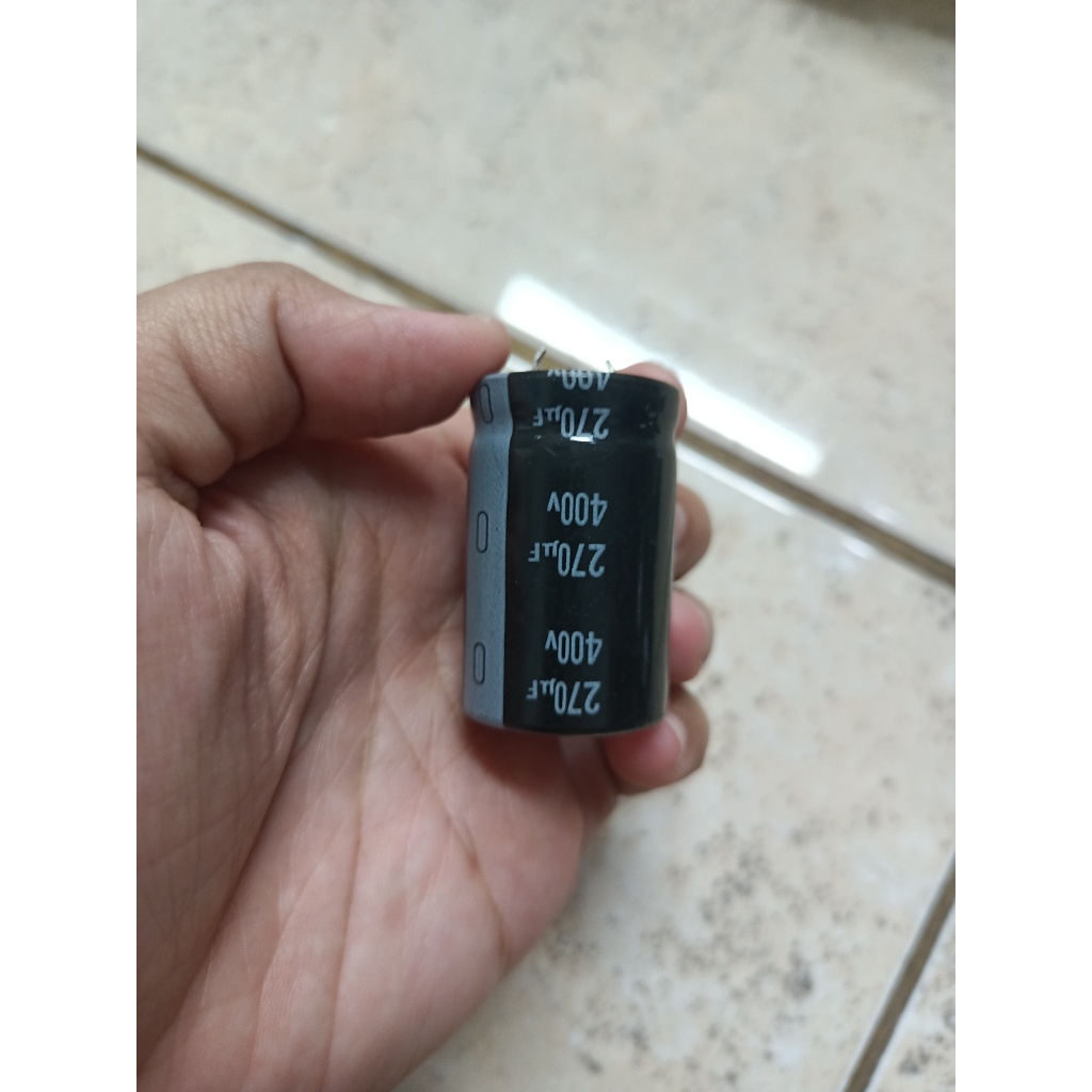 Elco Kapasitor 400v-270uf Nichicon