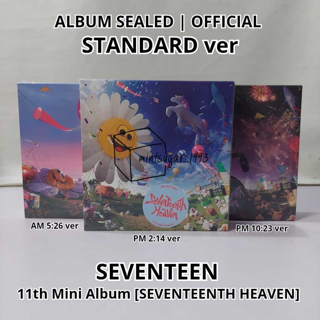 [ READY NEW ] SEVENTEEN - 11th Mini Album [ SEVENTEENTH HEAVEN ] ( STANDARD ver / REGULAR / Photoboo