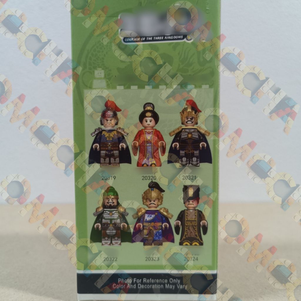 BRICKS MINIFIGURE DECOOL 20319 - 20324 THREE KINGDOM