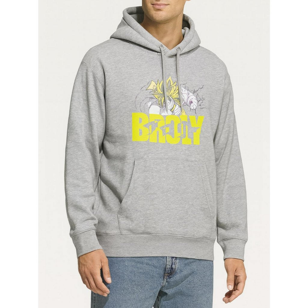 UNIQLO UT DRAGONBALL FULLOVER HOODIE JACKET - GRAY (L)