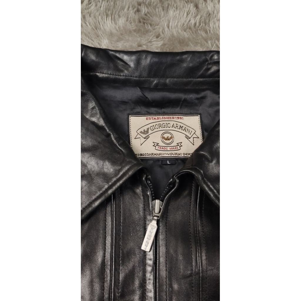 Giorgio Armani leather jacket