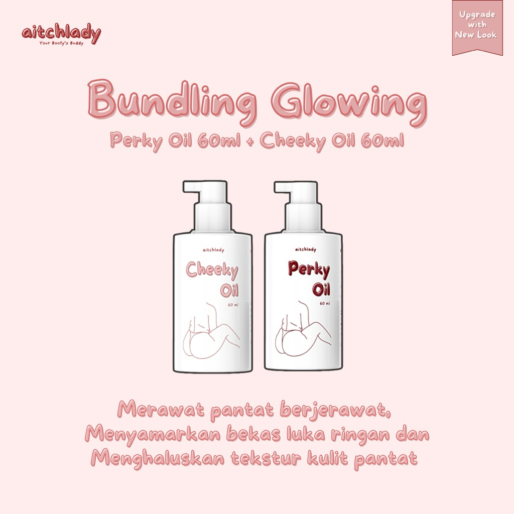 Aitchlady Bundling Bokong Glowing | Hilangkan Jerawat Bokong, Jerawat punggung dan bekas jerawatnya