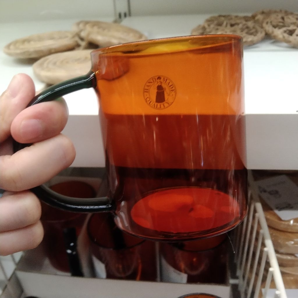 Mug kaca tahan panas borosilikat mug kopi teh susu borosilicate mug