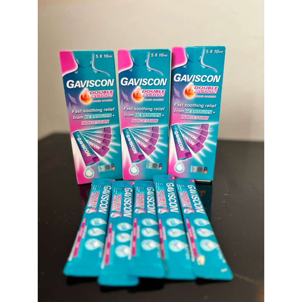 Gaviscon Double Action Liquid ORIGINAL Malaysia AMPUH meredakan sakit maag, lambung, gerd
