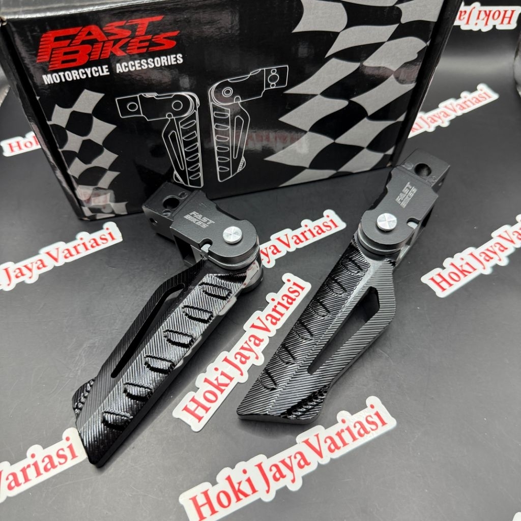 Footstep Step Belakang Nmax Model Lipat Klik Full CNC Fast Bikes - FASIBIKES ORIGINAL FOOTSTEP NMAX