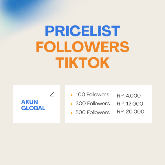 Followers Tiktok Like Views Permanen Real Aktif Murah Proses Cepat Followers Tiktok Permanen Real Ak