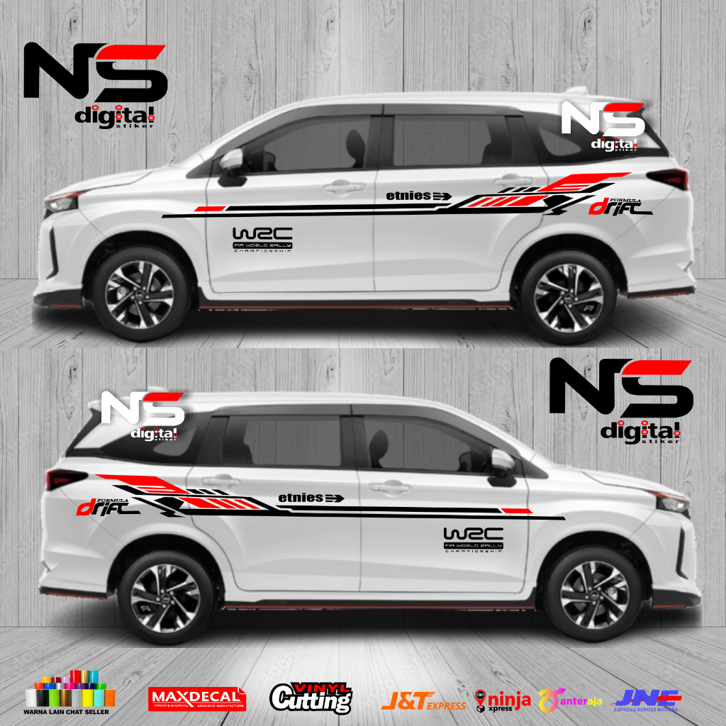 COD Stiker Mobil Xenia Hitam Lama Sticker Daihatsu Xenia Simple