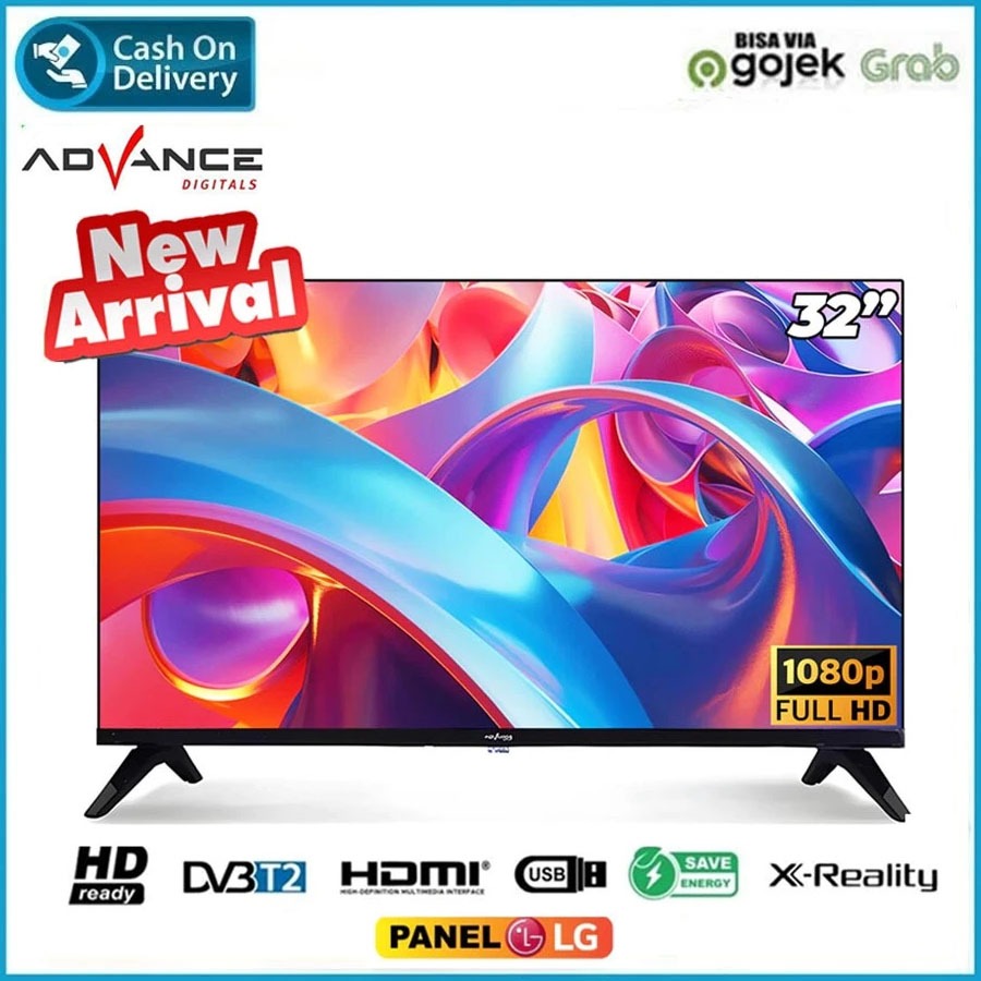 Advance Digital TV 32 inch Frameless Television ADV 3202T Full HD