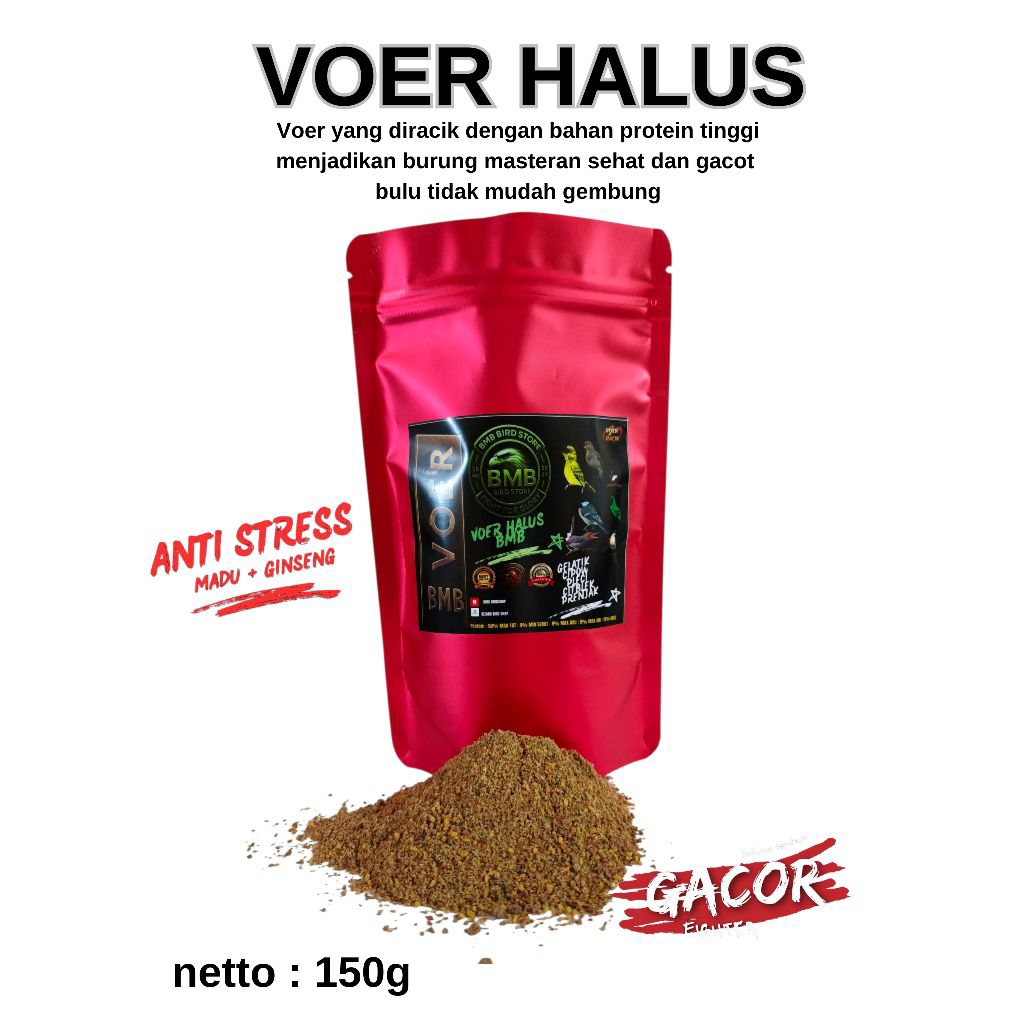 BMB Halus voer khusus prenjak, gelatik batu, pleci, cipow dengan protein tinggi