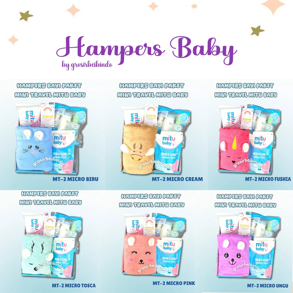 HAMPERS BAYI PAKET MINI TRAVEL MITU BABY [MT2-MICRO]|| KADO KELAHIRAN PREMIUM
