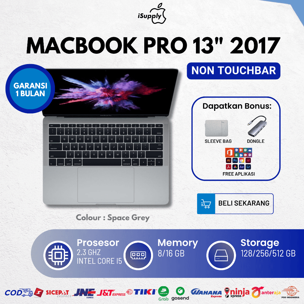 Macbook Pro 2017 Non Touchbar 13 Inch Retina