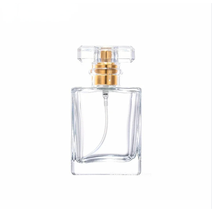 Botol Parfume Gold Channel Kotak 50ml Botol Kaca - Ulir - Type satuan - Amorenza