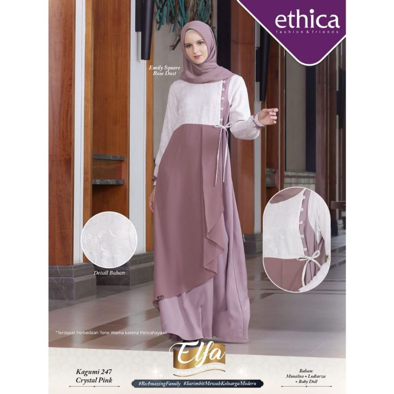 ETHICA GAMIS DEWASA KAGUMI 247 WARNA CRYSTAL PINK