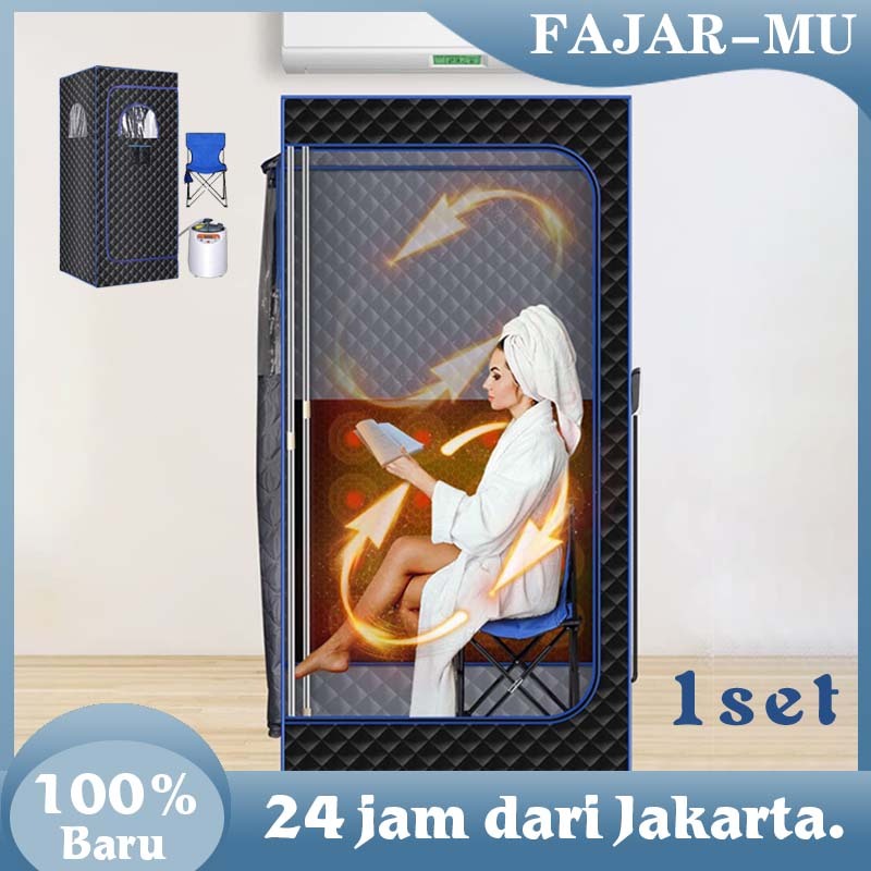 1Set Alat Sauna Pembakar Lemak / Alat Sauna Full Body / Portable Steam Sauna