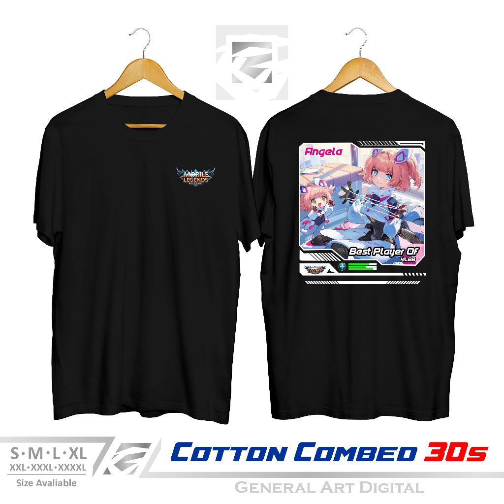 Kaos Distro MLBB Angela T-shirt game MOBILE LEGEND Skin Angela