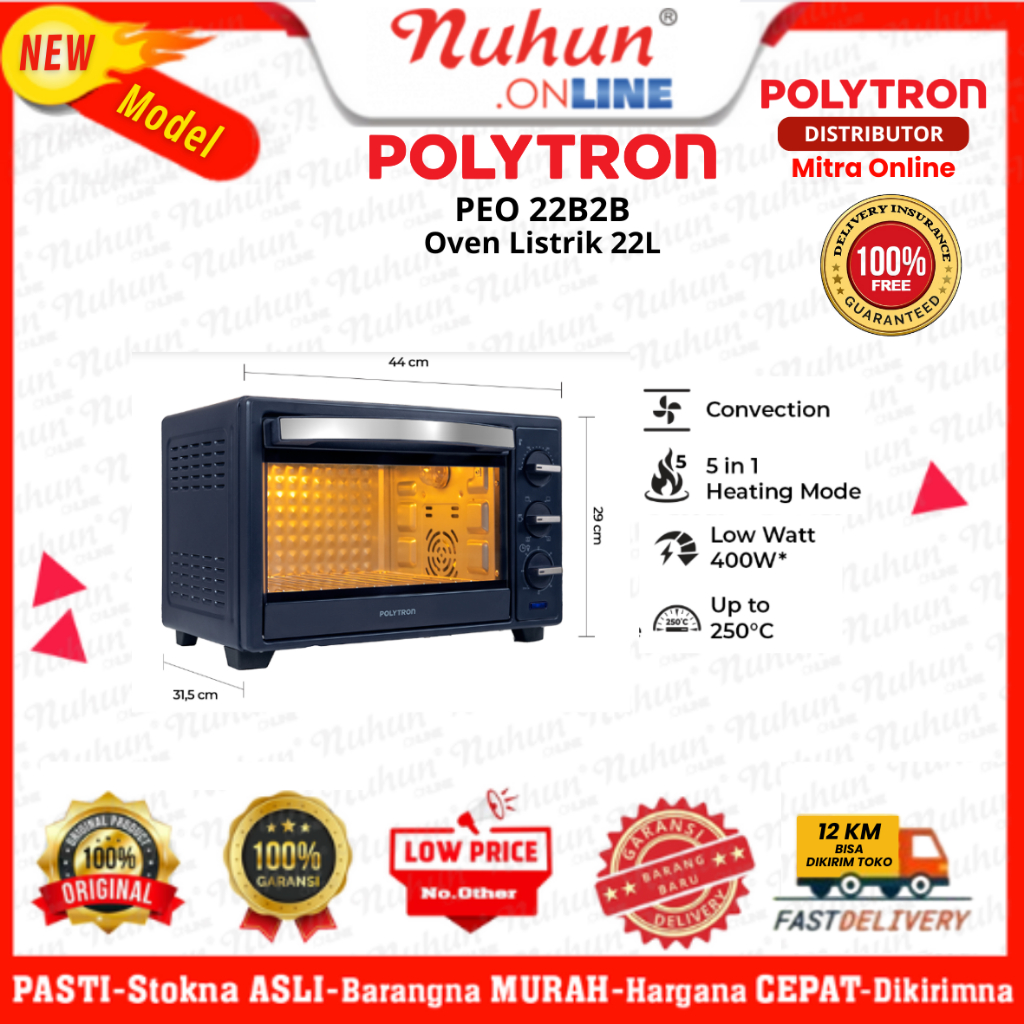 Polytron Oven Listrik PEO 22B2B 22 Liter
