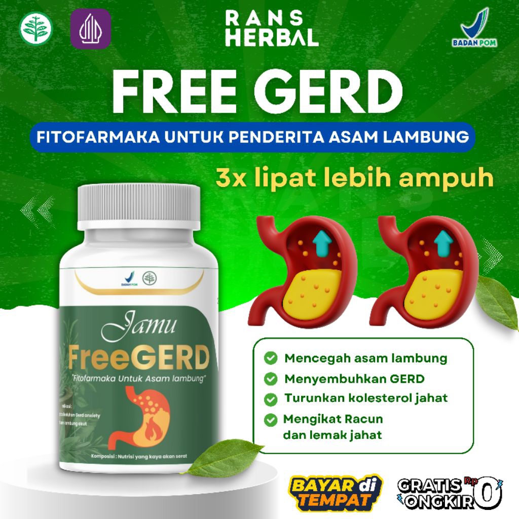 FREE GERD CAPSULES | OBAT TCM infeksi Lambung Luka lambung GERD ANXIETY asam lambung maag