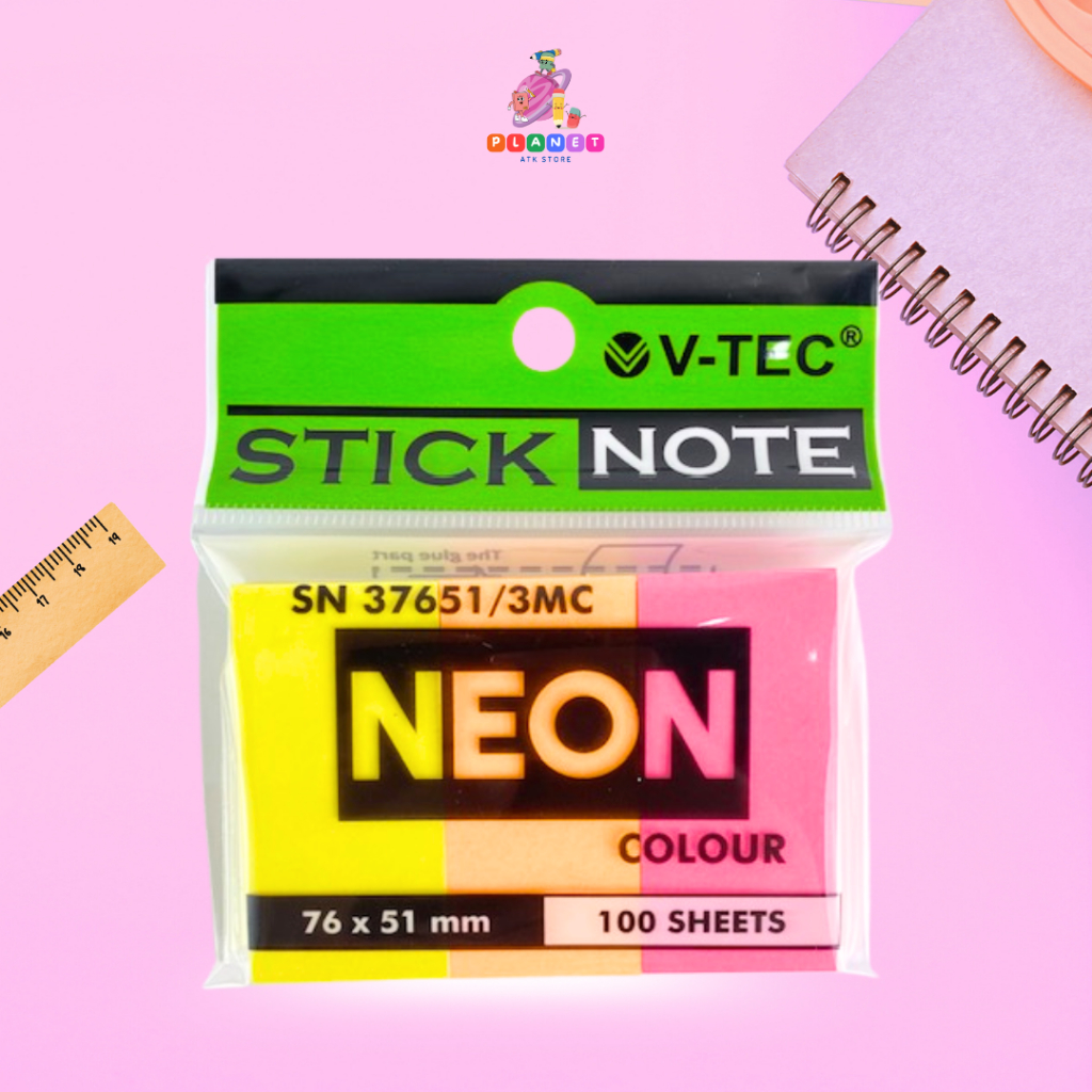 STICK NOTE V-TEC SN-37651 / 3MC | 100sheets