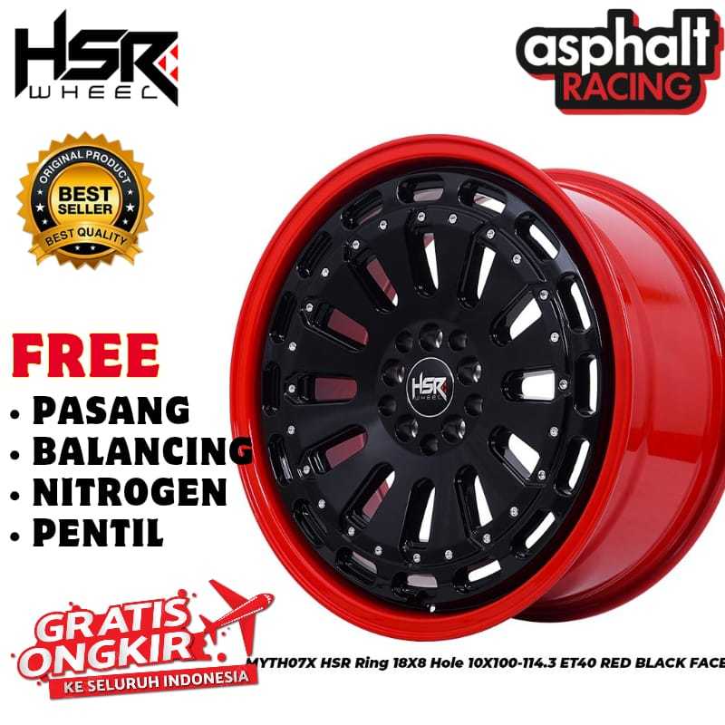 Velg Mobil Ring 18 HSR MYTH 07 PCD 5X100/5X114,3 Untuk Hilux Single Xtrail Santafe Xpander Celica DL