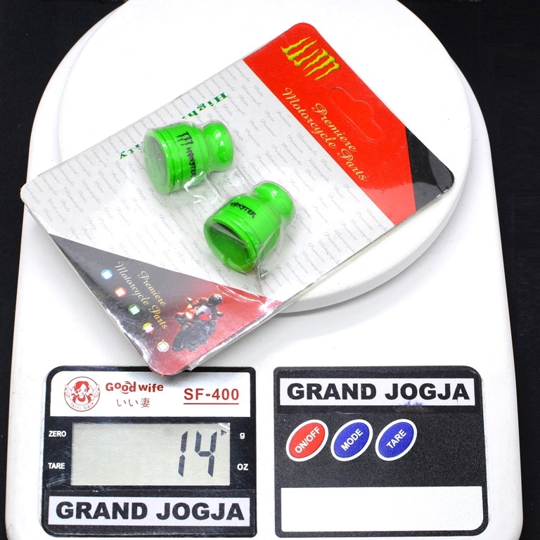 35E MONEL SPION HIJAU SET Monster Hijau Set 2pcs Monel Spion Universal Tutup Baut Variasi Penutup Ba