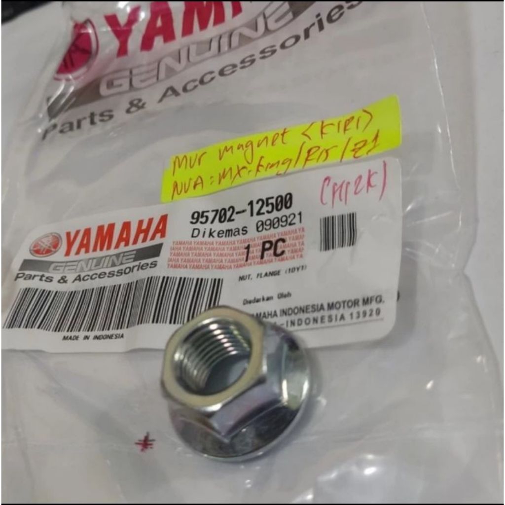nut flange mur magnet mahnit Mx King Vixion NVA R15 V2 V3 95702-12500 asli original Yamaha YGP