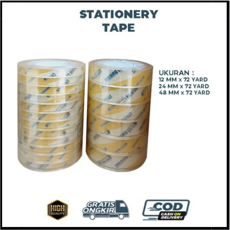 Stationery Tape Berry 12mm & 24mm / Isolasi laundry