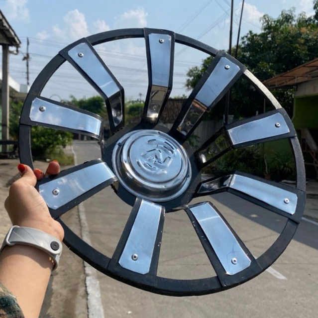 Weldop truck Spider Jari Jari Ring 16 belakang plat besi